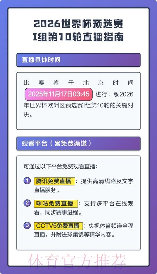 2026世界杯直播全攻略 2026世界杯直播全攻略